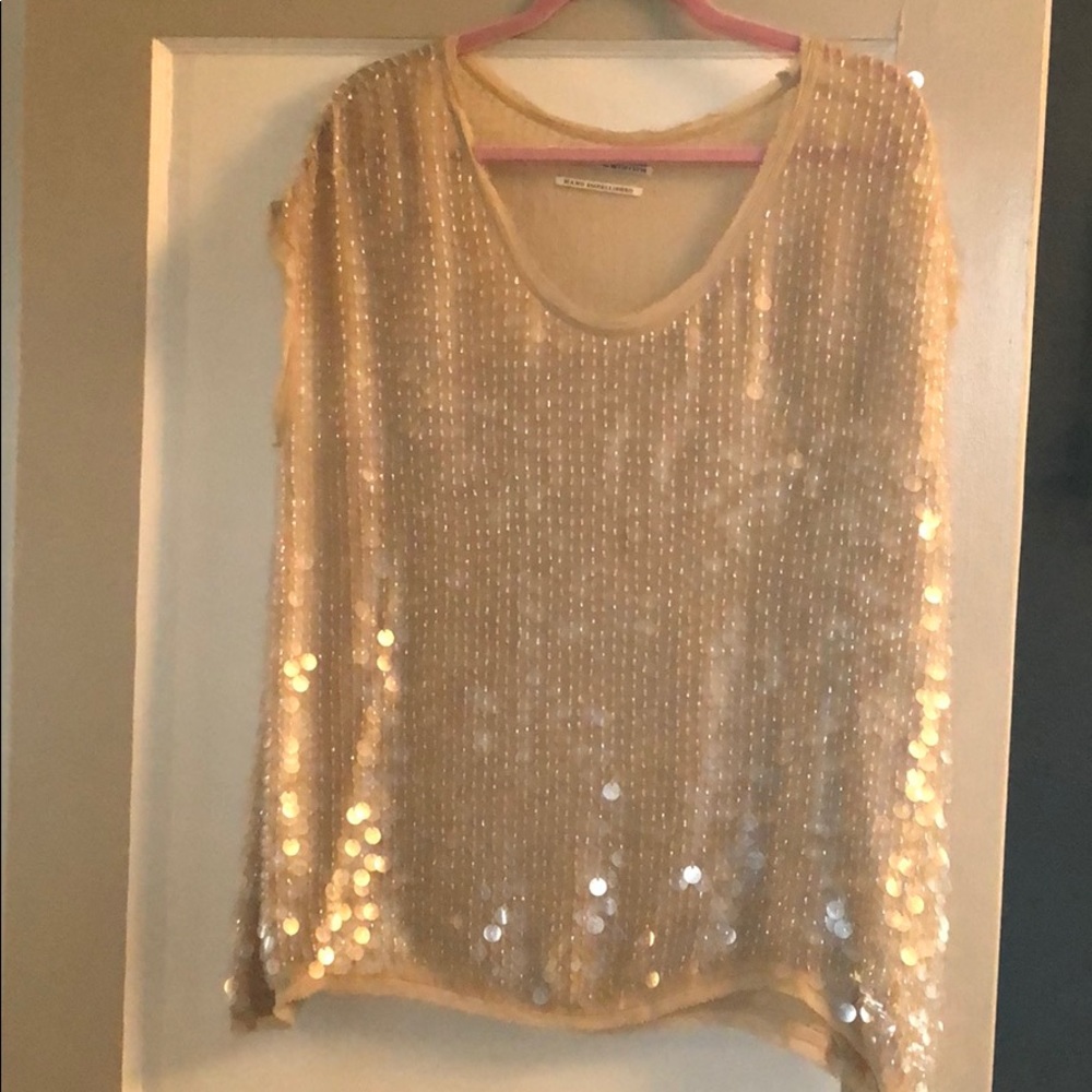 COPY - Allsaints hand embellished sequin tunic